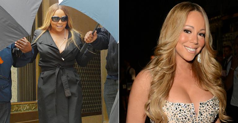 Mariah Carey aparece mais gordinha nas ruas de Nova York