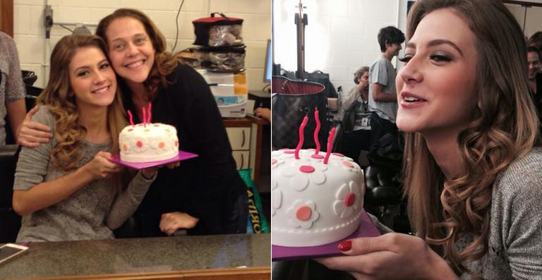 Hanna Romanazzi ganha festa surpresa nos bastidores de Malhação