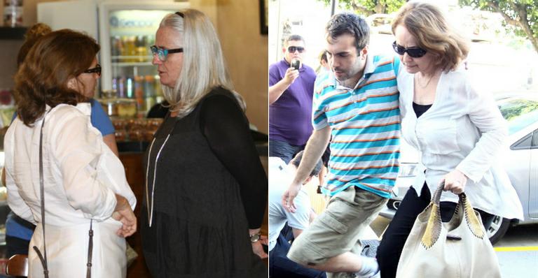 Amigos e familiares chegam para a cremação de José Wilker