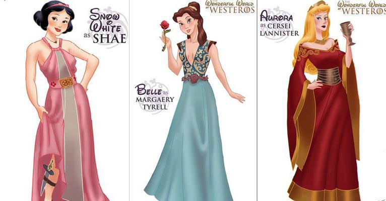 Princesas da Disney viram personagens de Game of Thrones