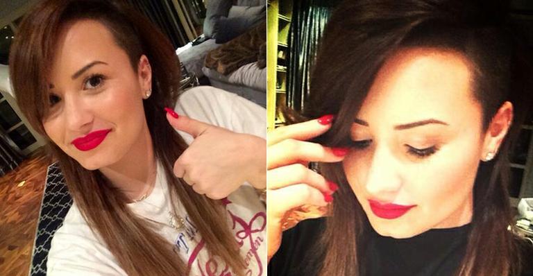 Prestes a se apresentar no Brasil, Demi Lovato muda mais uma vez o visual e volta a ficar morena