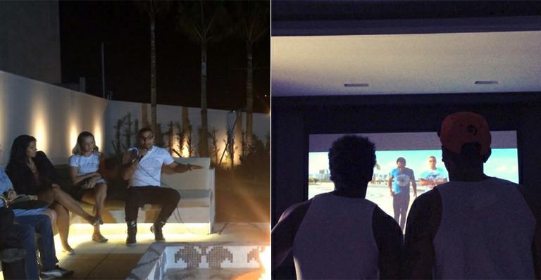 Naldo dá testemunho durante culto religioso em Minas Gerais ao lado de Thalles Roberto