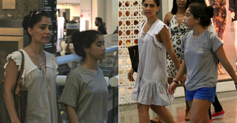 Lembra dela? Patrícia França reaparece em shopping com a filha