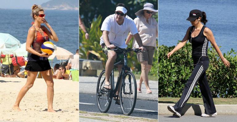 Famosos curtem o dia e malham nas praias do Rio