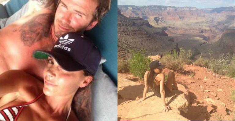 Victoria Beckham comemora 40 anos ao lado do marido no Grand Canyon