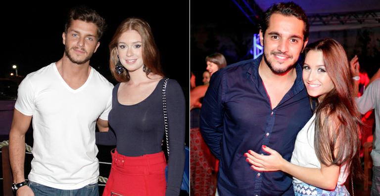 Marina Ruy Barbosa e Carla Diaz curtem balada com seus namorados