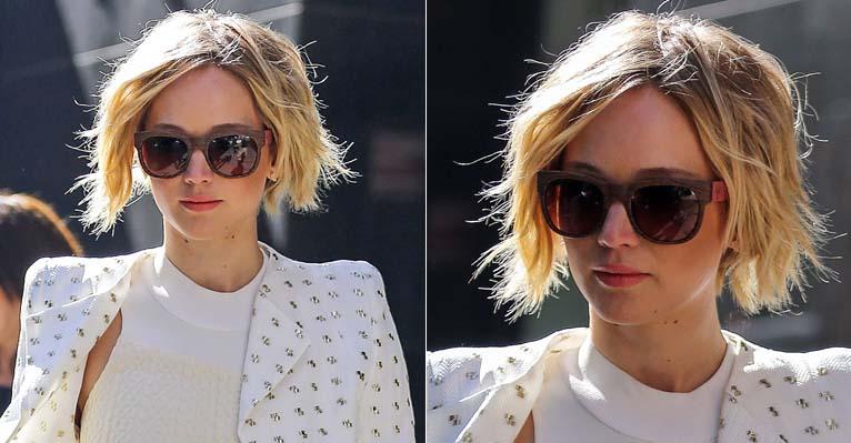 Jennifer Lawrence muda o visual e adota novo corte de cabelo