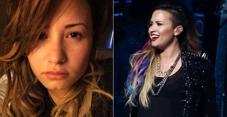 Demi Lovato surge sem maquiagem ao acordar após show em SP
