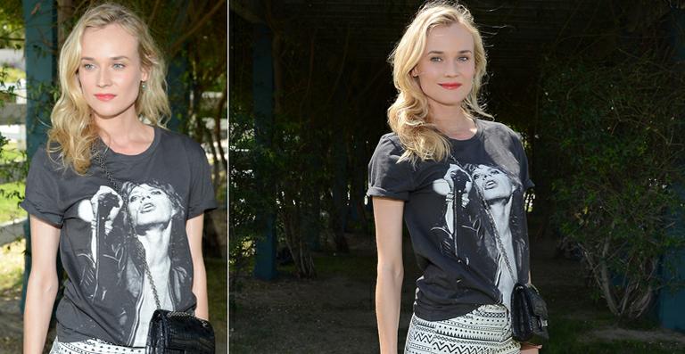 Diane Kruger mantém a boa forma com jogos de vídeo game