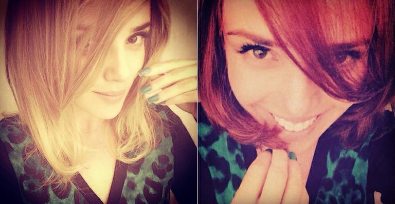 Usando peruca, Natallia Rodrigues fica ruiva para campanha