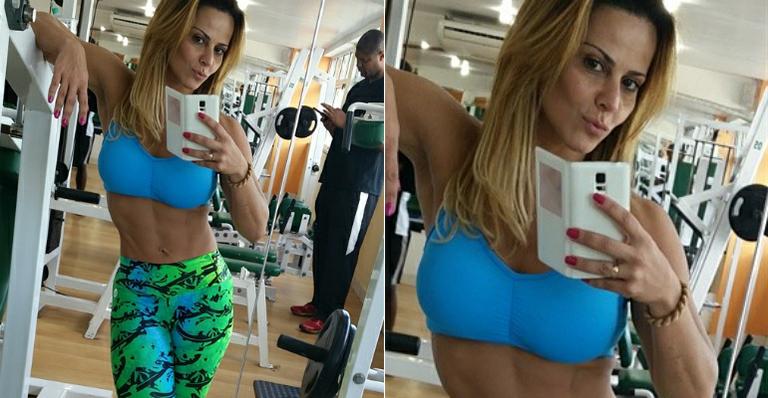 Prestes a estrear em novela das 21h, Viviane Araújo capricha na malhação