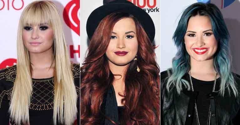 Demi Lovato já mudou de cabelo 22 vezes! Confira as transformações