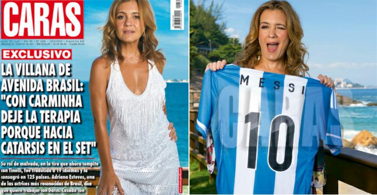 Adriana Esteves posa para CARAS Argentina e fala sobre sucesso de Avenida Brasil