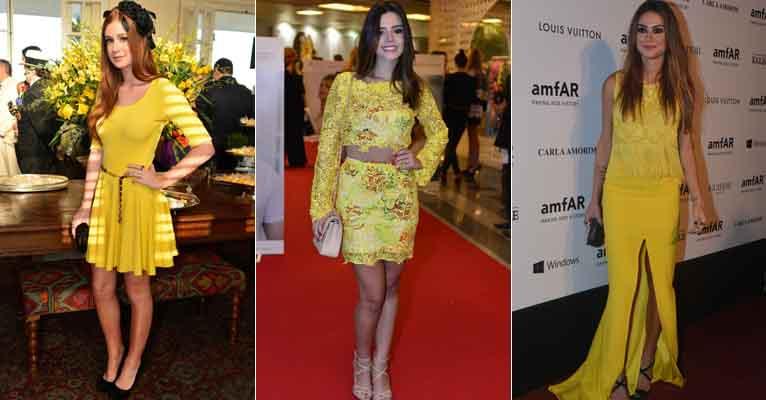 Amarelo conquista as famosas e é a cor do inverno! Saiba como usar esta tendência