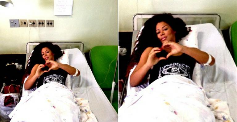 Bailarina de Latino publica foto no hospital: “Nasci de novo”