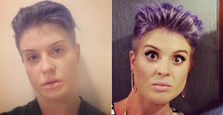 Kelly Osbourne posta foto sem maquiagem: ‘Amando’