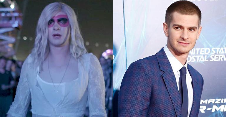 Andrew Garfield, protagonista de ‘Homem-Aranha’, vira transformista em clipe do Arcade Fire