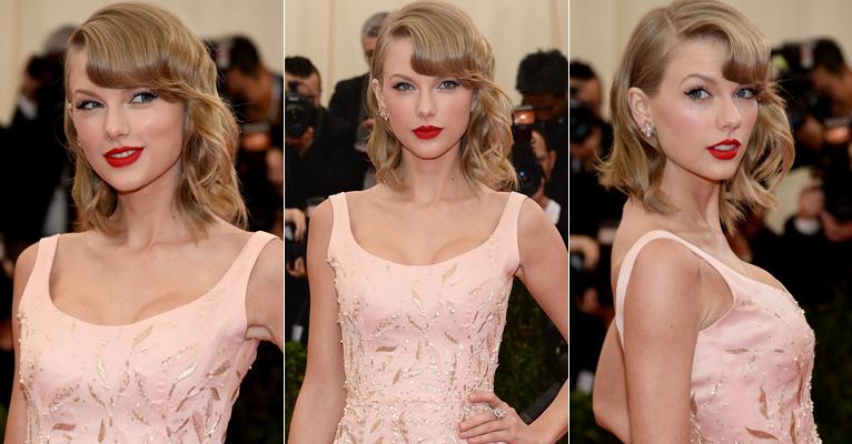 O passo a passo do cabelo e da maquiagem de Taylor Swift no Met Gala