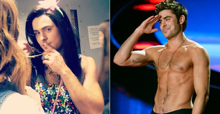 Zac Efron vira mulher em programa de TV