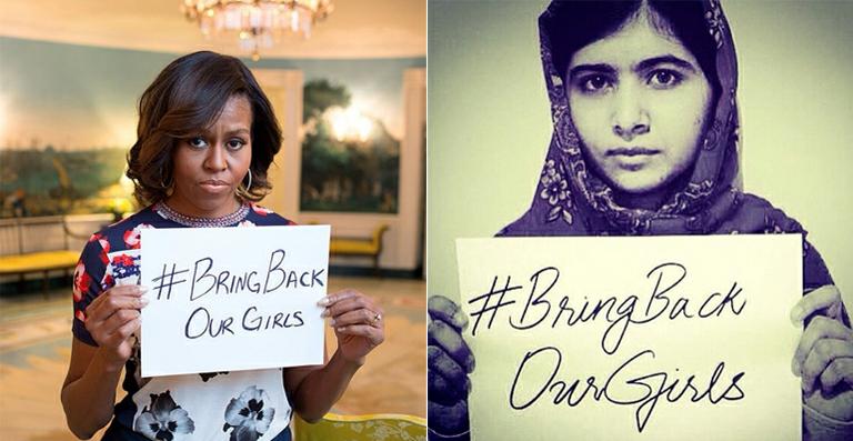 Michelle Obama apoia campanha de Malala pela Nigéria