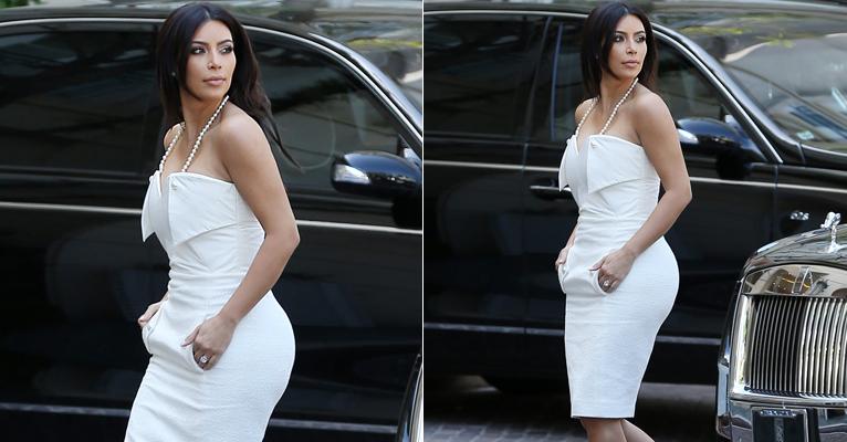 Antes de se casar, Kim Kardashian exibe boa forma em seu chá de panela
