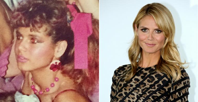Reconhece? Heidi Klum posta foto da adolescência e surpreende fãs