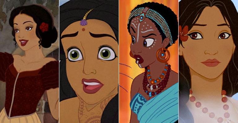 Artista refaz princesas da Disney de diferentes nacionalidades