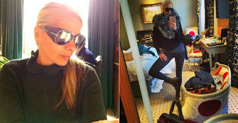 Ops! Adriane Galisteu mostra bagunça em quarto de hotel na França