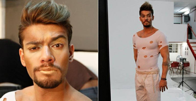 Cantor Lucas Lucco vira anjo em fotos para livro