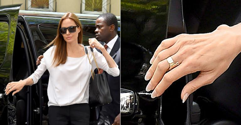 Filho de Angelina Jolie faz anel personalizado para a mamãe