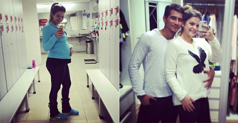 Grávida de cinco meses, mulher de Paulo Henrique Ganso exibe o barrigão