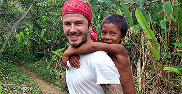 David Beckham aparece em fotos de viagem para a Amazônia