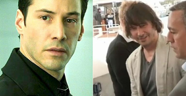 Aos 49 anos, Keanu Reeves reaparece com visual largado em Cannes