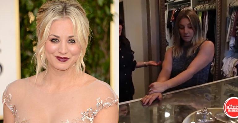 Kaley Cuoco mostra o seu enorme closet em vídeo