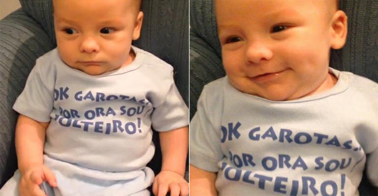 Ana Hickmann publica vídeo do filho com camiseta engraçada