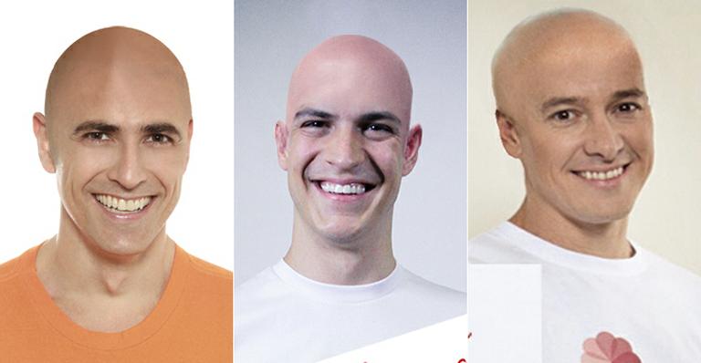 Rodrigo Faro, Mateus Solano e outras celebridades surgem carecas em campanha