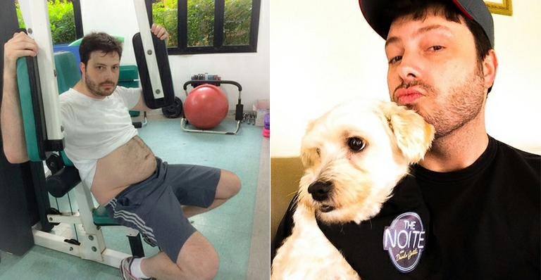 Danilo Gentili mostra foto com barriguinha saliente e texto “motivacional”
