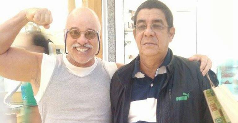 Afastado da TV, Paulo Cintura tieta Zeca Pagodinho