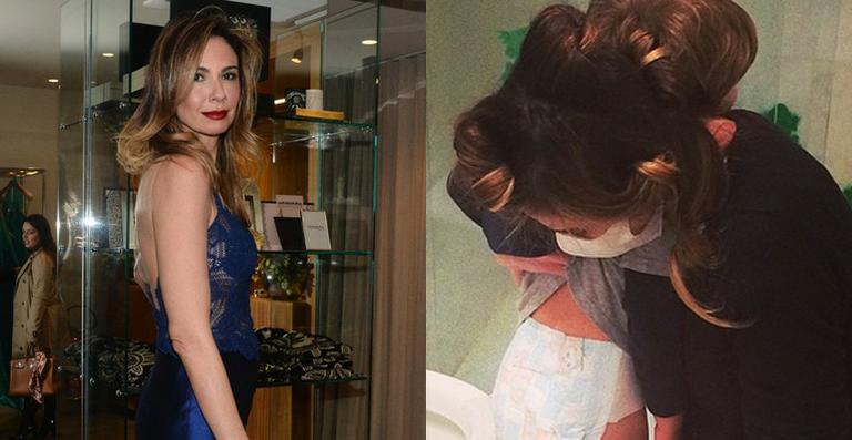 Após desmaio, Luciana Gimenez aparece de máscara cirúrgica ao lado do filho