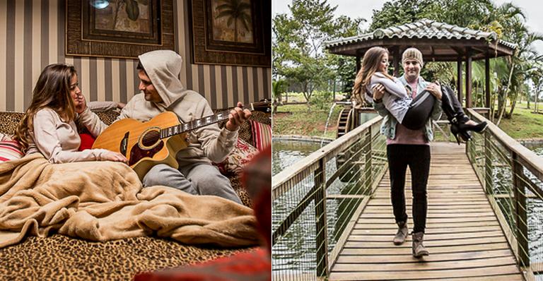 Anna Rita Cerqueira faz par romântico com cantor em clipe sertanejo