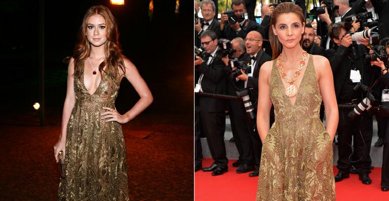 Mesmo look! Marina Ruy Barbosa e Clotilde Courau usam vestido Valentino