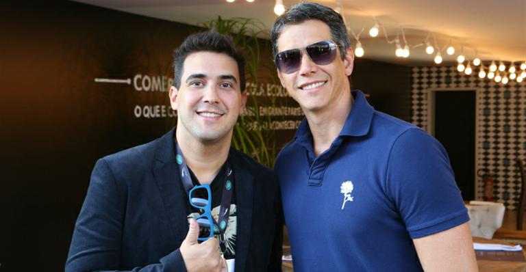 André Marques e Márcio Garcia participam de evento em São Paulo