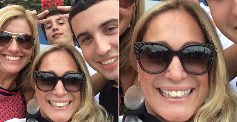 Susana Vieira se diverte com os netos e a ex-nora em Miami
