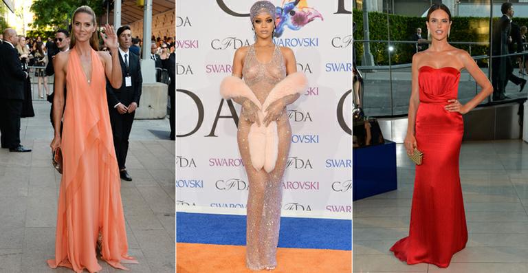 Vestidos longos dominam looks em prêmio de moda