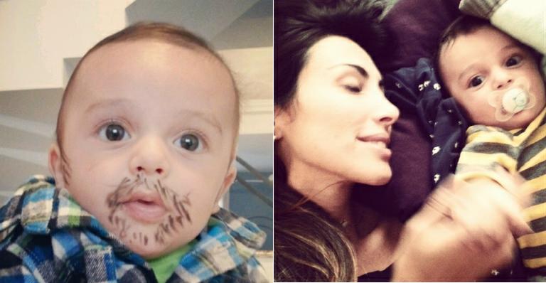 Jaque Khury posta foto do filho Gael vestido para festas juninas