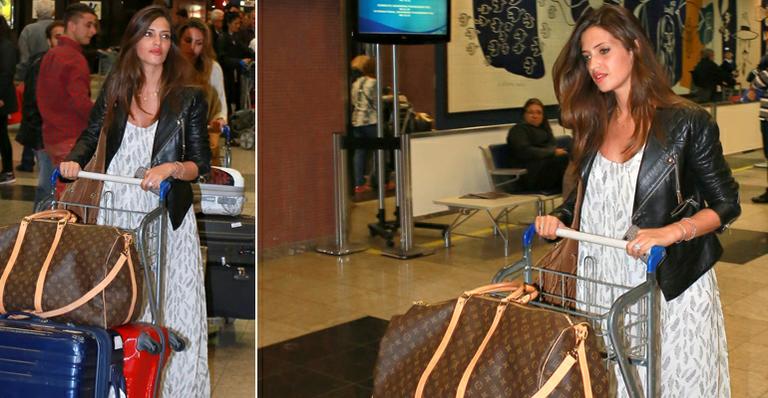 Sara Carbonero, mulher do goleiro espanhol Iker Casillas, chega ao Brasil