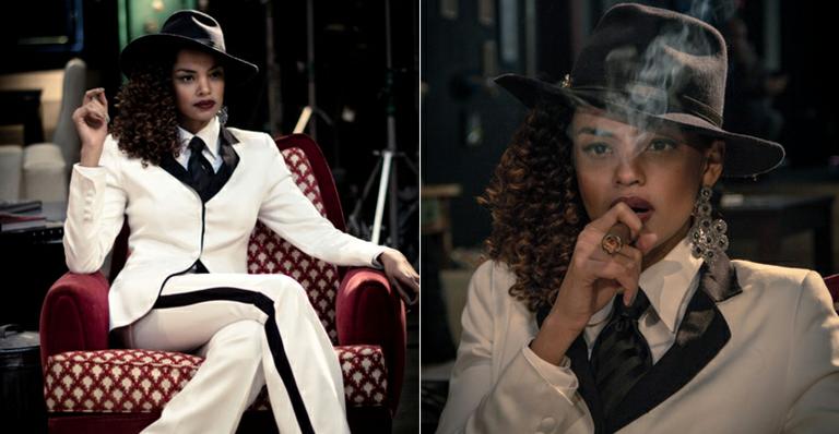 Lucy Ramos vira ‘poderosa chefona’ em clipe da banda Vitrolla 70