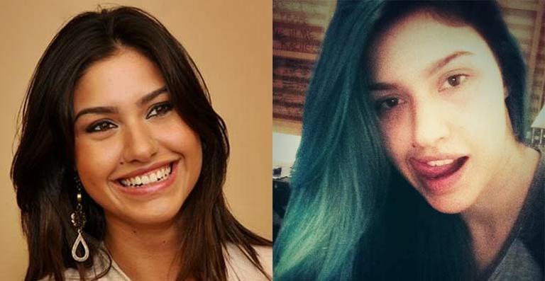 Lembra dela? Ex-BBB Tessália pinta os cabelos de verde para Copa do Mundo