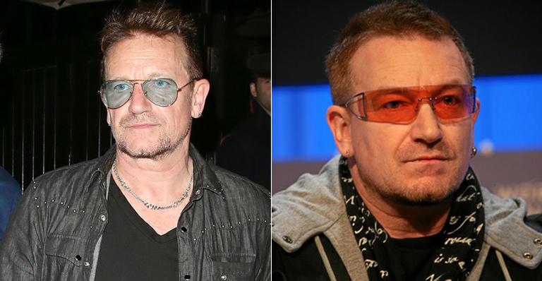 Com aparência envelhecida, Bono Vox vai a restaurante em Londres