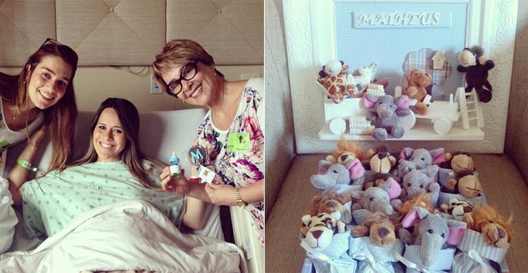 Mamãe de 2ª viagem, Fernanda Pontes mostra as lembrancinhas de maternidade